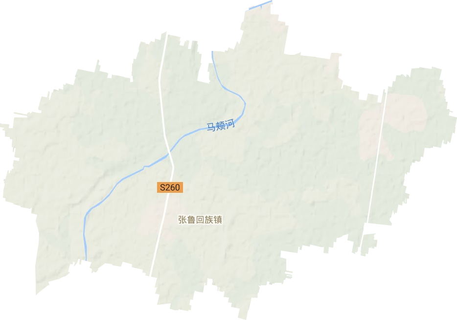 張魯鎮地形圖