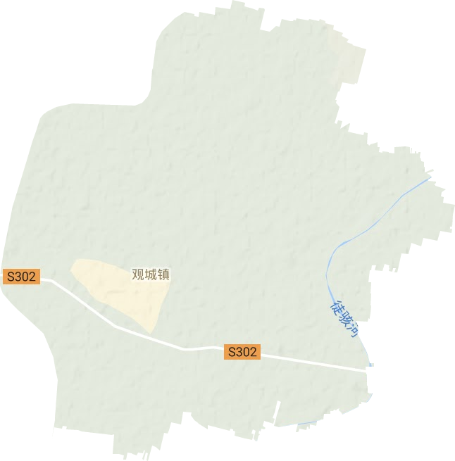 觀城鎮地形圖