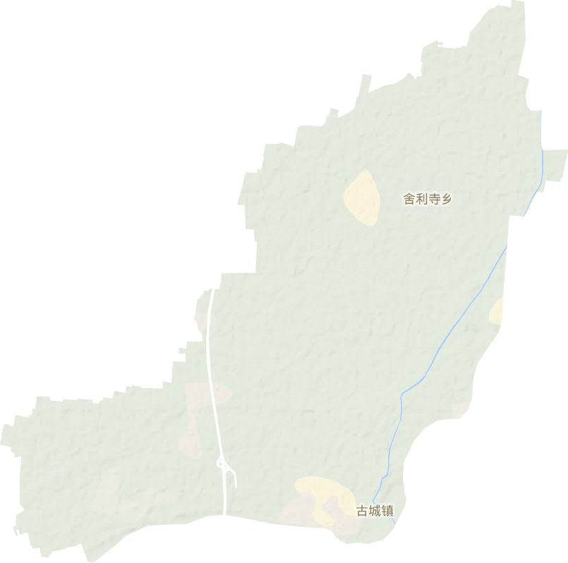 古城鎮地形圖