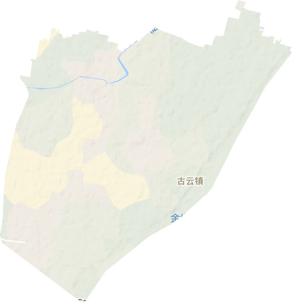 古云鎮地形圖