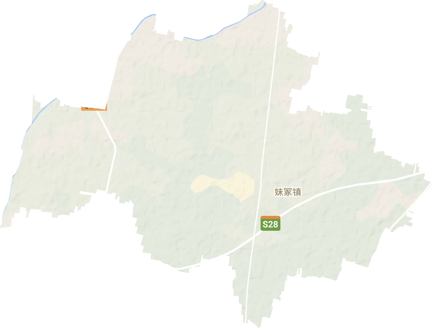 妹冢鎮地形圖