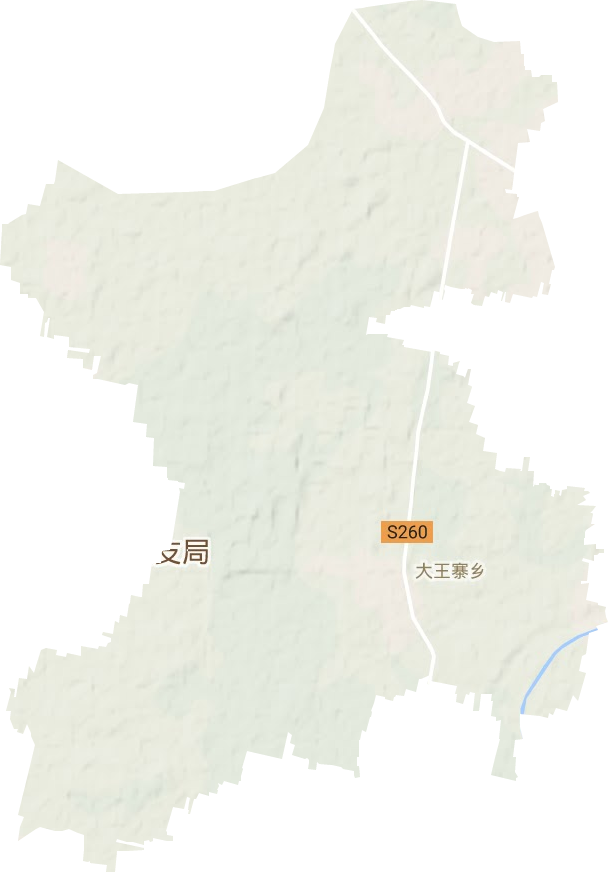 大王寨鎮地形圖