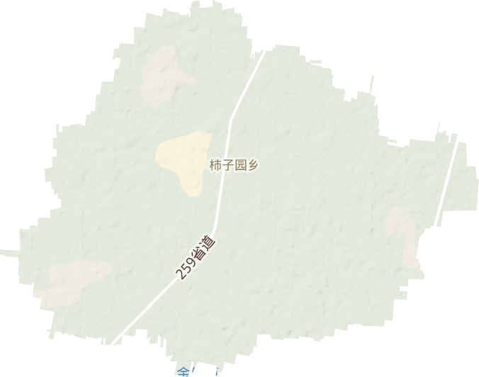 柿子園鄉地形圖