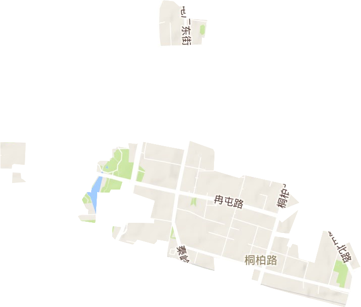 桐柏路街道地形圖