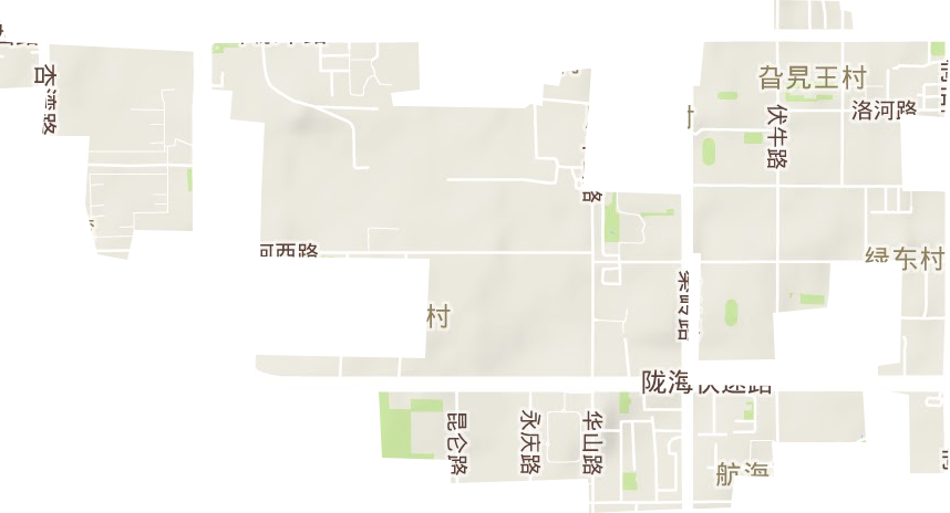 綠東村街道地形圖