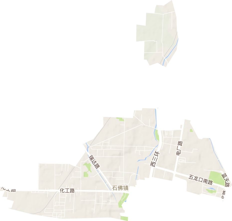 石佛鎮(zhèn)地形圖