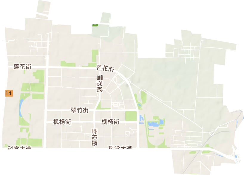 楓楊辦事處地形圖