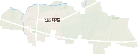 雙橋辦事處地形圖