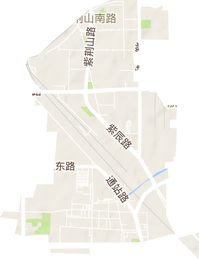 紫荊山南路街道地形圖