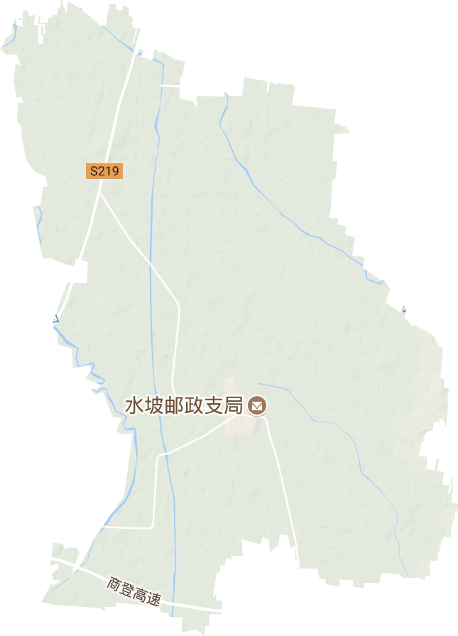 水坡鎮(zhèn)地形圖
