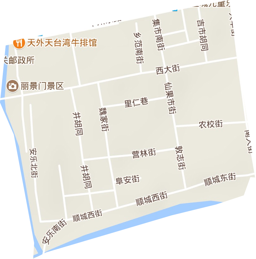 西南隅街道地形圖