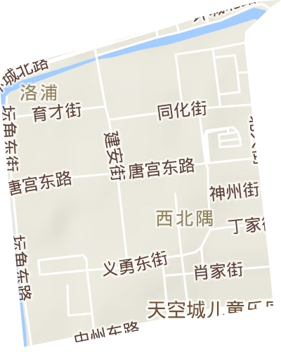 西北隅街道地形圖