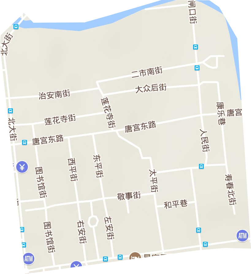 東北隅街道地形圖