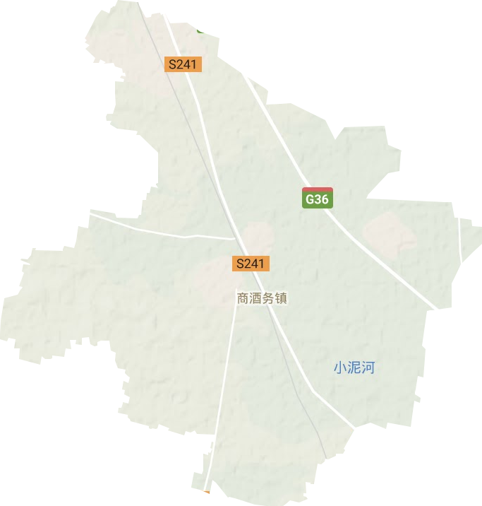 商酒務鎮地形圖