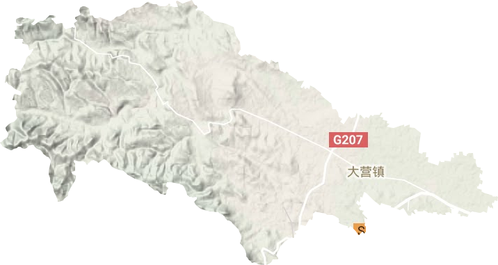 大營鎮地形圖