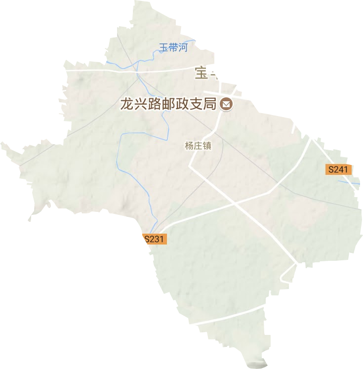 楊莊鎮(zhèn)地形圖