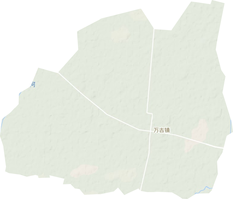 萬古鎮(zhèn)地形圖