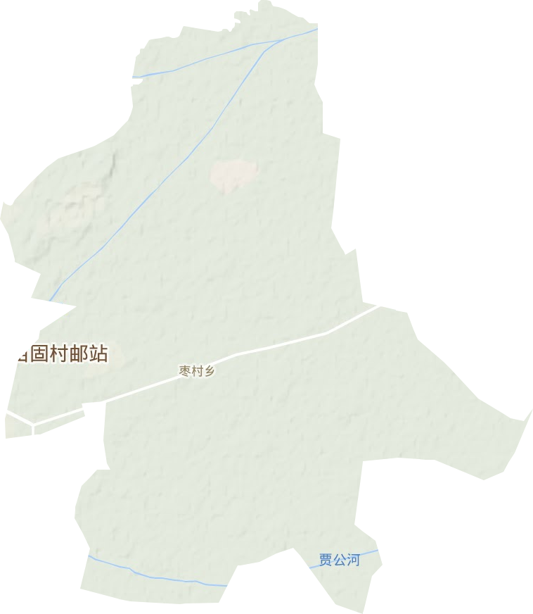 棗村鄉地形圖
