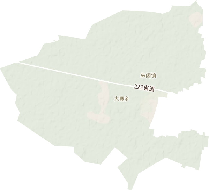 大寨鄉(xiāng)地形圖