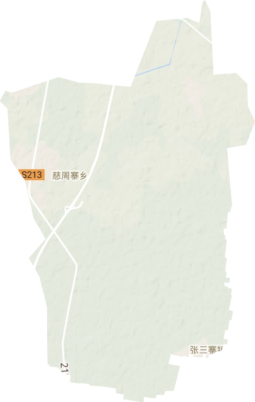 慈周寨鎮地形圖