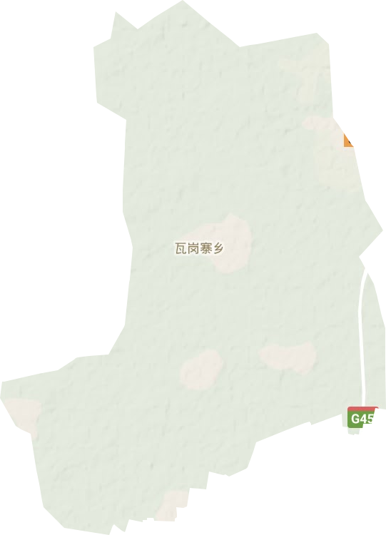 瓦崗寨鄉(xiāng)地形圖