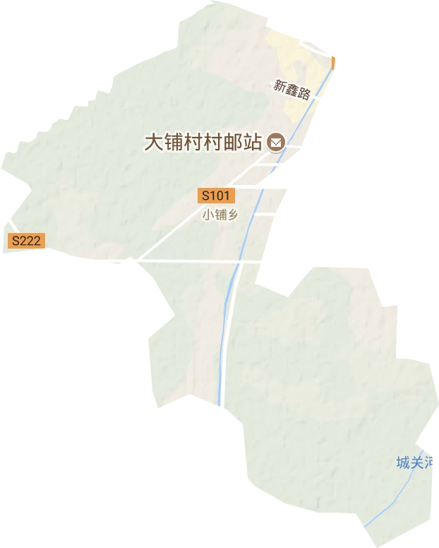 小鋪鄉地形圖
