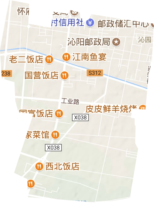 沁園街道地形圖