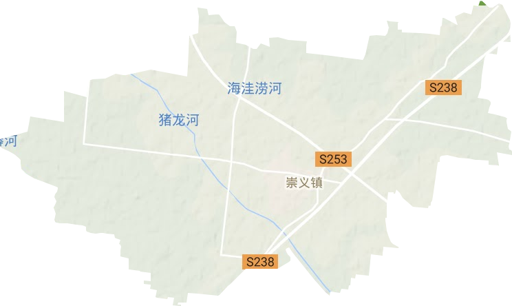崇義鎮地形圖