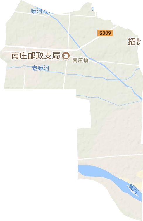南莊鎮地形圖
