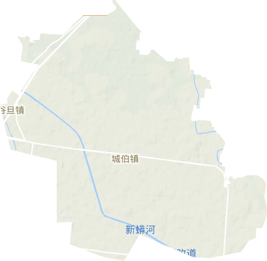 城伯鎮(zhèn)地形圖