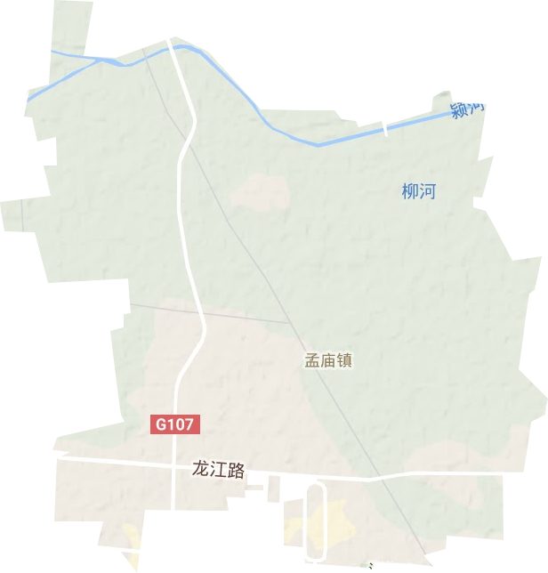 孟廟鎮地形圖
