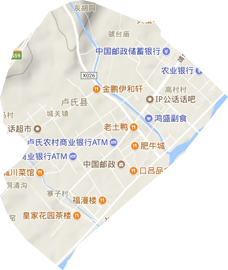 城關鎮地形圖