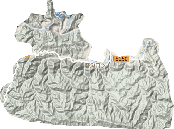 雙龍灣鎮地形圖