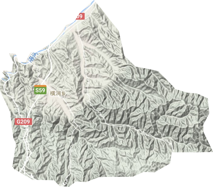 橫澗鄉(xiāng)地形圖