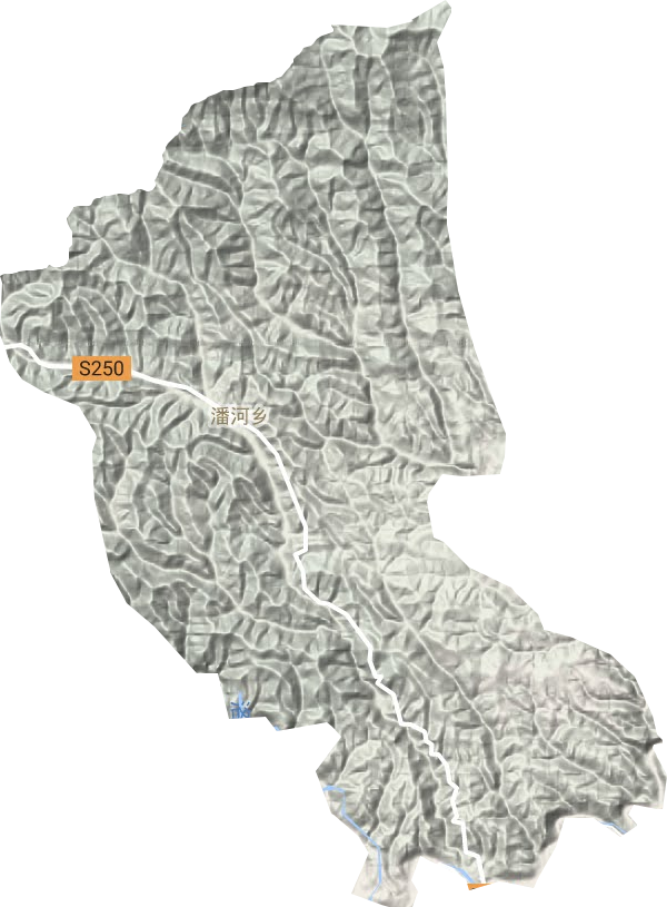 潘河鄉(xiāng)地形圖