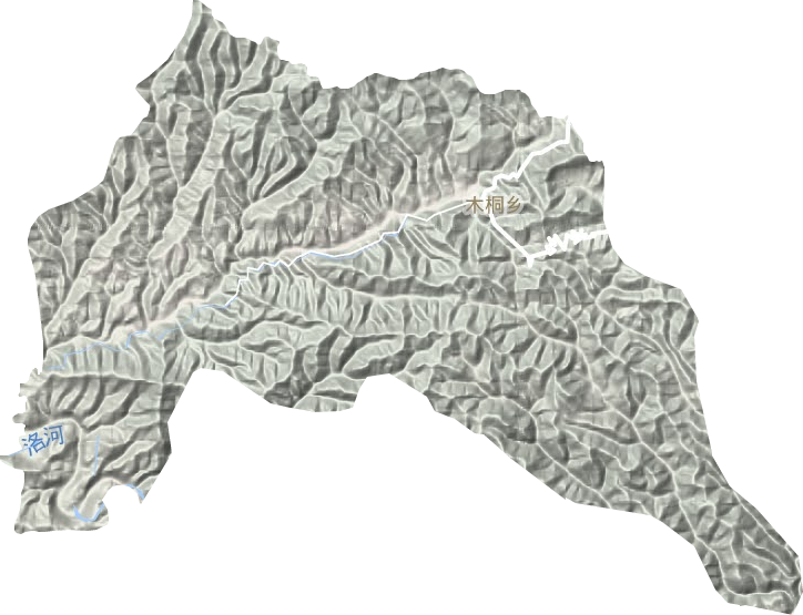 木桐鄉(xiāng)地形圖