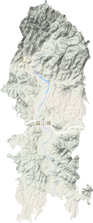 留山鎮地形圖