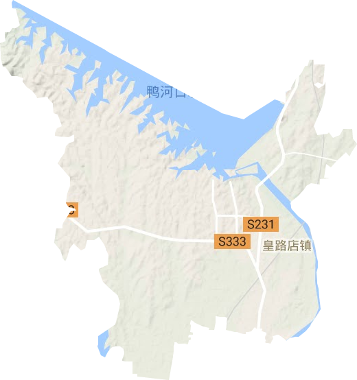 皇路店鎮地形圖