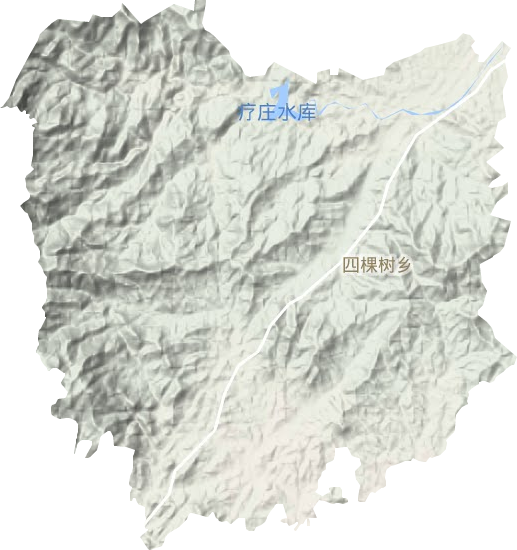 四棵樹鄉地形圖