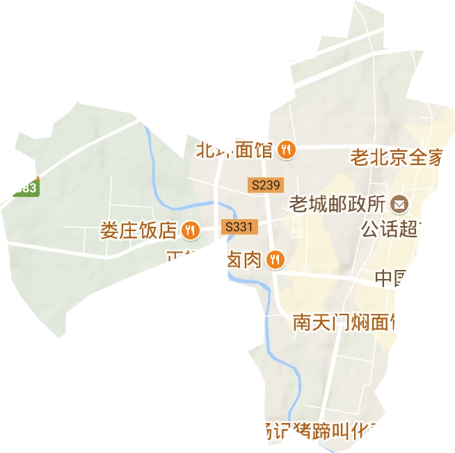 釋之街道地形圖