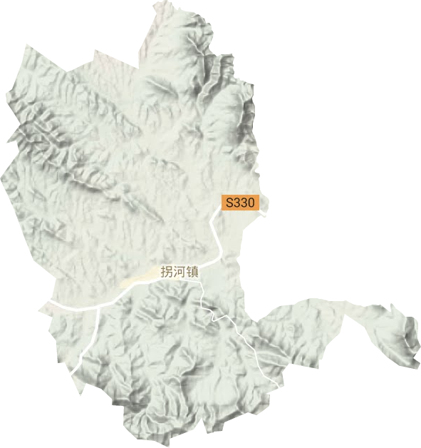 拐河鎮地形圖