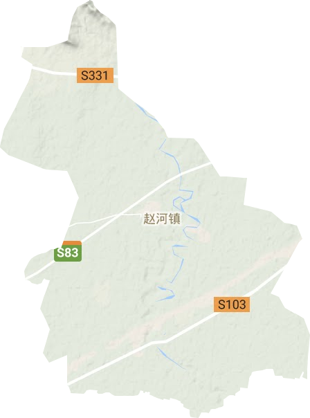 趙河鎮(zhèn)地形圖