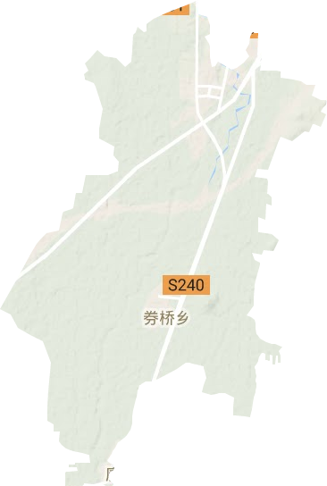 券橋鄉地形圖