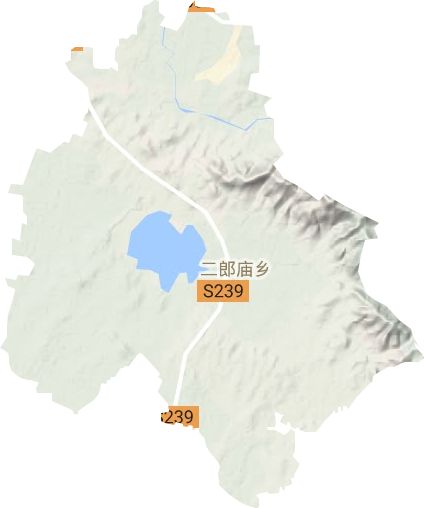 二郎廟鄉地形圖