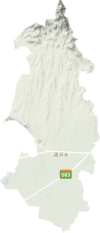 清河鄉地形圖