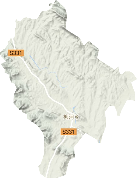 柳河鄉地形圖