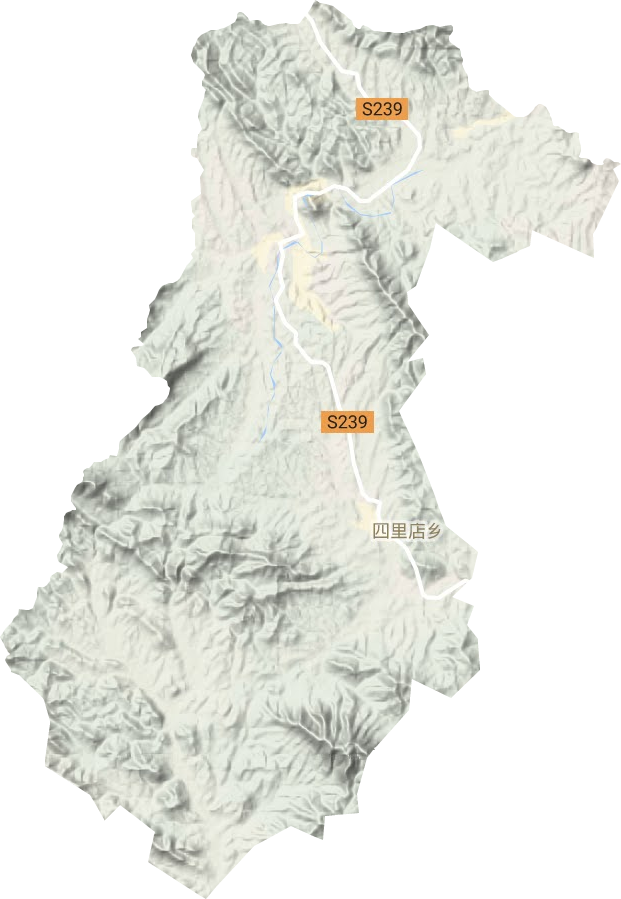 四里店鄉(xiāng)地形圖