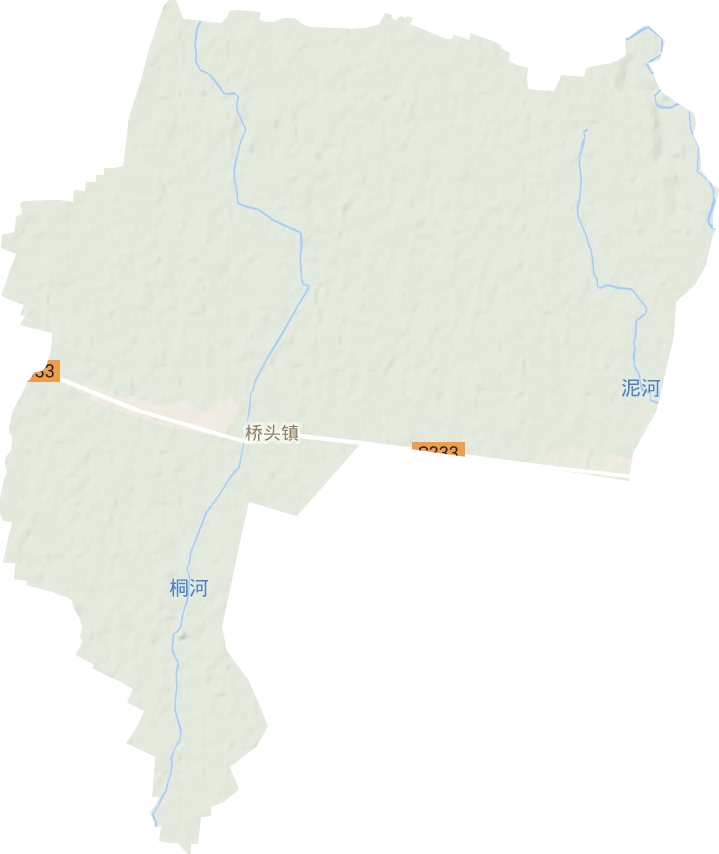 橋頭鎮地形圖