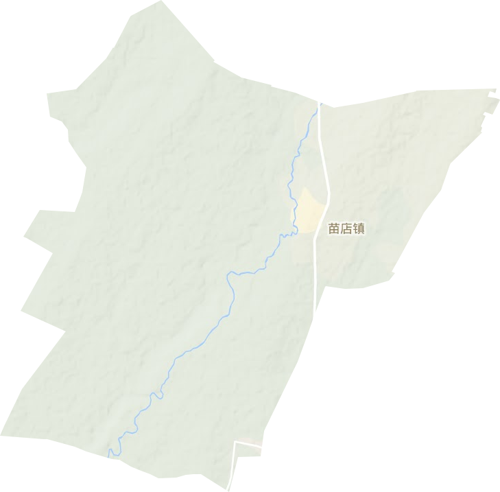 苗店鎮地形圖