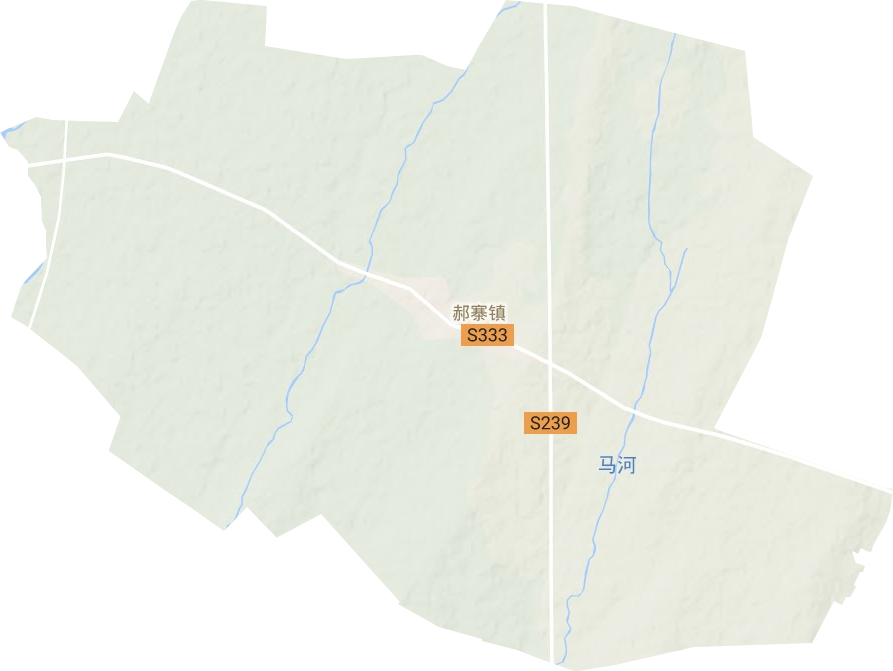 郝寨鎮地形圖